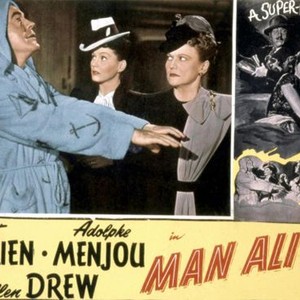 MAN ALIVE, Pat O'Brien, Ellen Drew, Minna Gombell, 1945