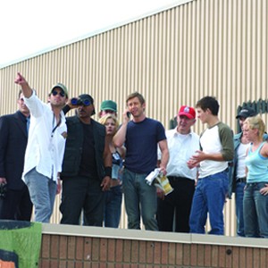 (L to r) TY BURRELL, Director ZACK SNYDER, VING RHAMES, KIM POIRIER, BOYD BANKS, JAKE WEBER, R.D. REID, KEVIN ZEGERS, MICHAEL KELLY and SARAH POLLEY. photo 6
