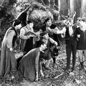 A MIDSUMMER NIGHT'S DREAM, James Cagney (with donkey head) and Joe E. Brown, 1935