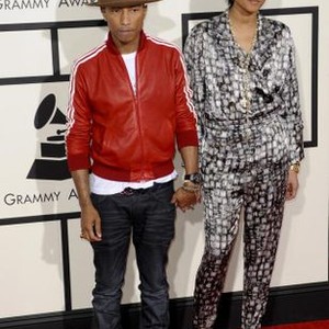 Pharrell Williams, Helen Lasichanh at arrivals for The 56th Annual Grammy Awards - ARRIVALS 2, STAPLES Center, Los Angeles, CA January 26, 2014. Photo By: Charlie Williams/Everett Collection