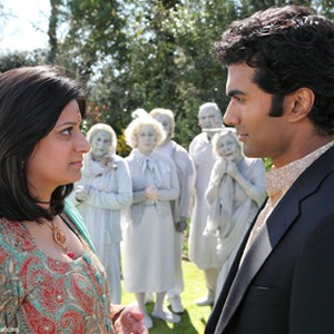 (L-R Foreground) Goldy Notay as Roopi and Sendhil Ramamurthy as D.S. Murthy in "It's a Wonderful Afterlife." photo 19