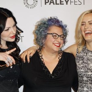 Laura Prepon, Jenji Kohan, Taylor Schilling at arrivals for ORANGE IS THE NEW BLACK at the 31st Annual Paleyfest 2014, The Dolby Theatre at Hollywood and Highland Center, Los Angeles, CA March 14, 2014. Photo By: Emiley Schweich/Everett Collection