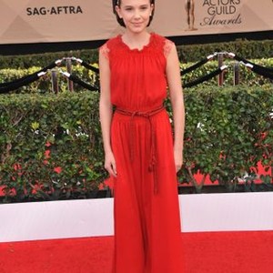 Millie Bobby Brown at arrivals for 23rd Annual Screen Actors Guild Awards, Presented by SAG AFTRA - ARRIVALS 1, Shrine Exposition Center, Los Angeles, CA January 29, 2017. Photo By: Elizabeth Goodenough/Everett Collection