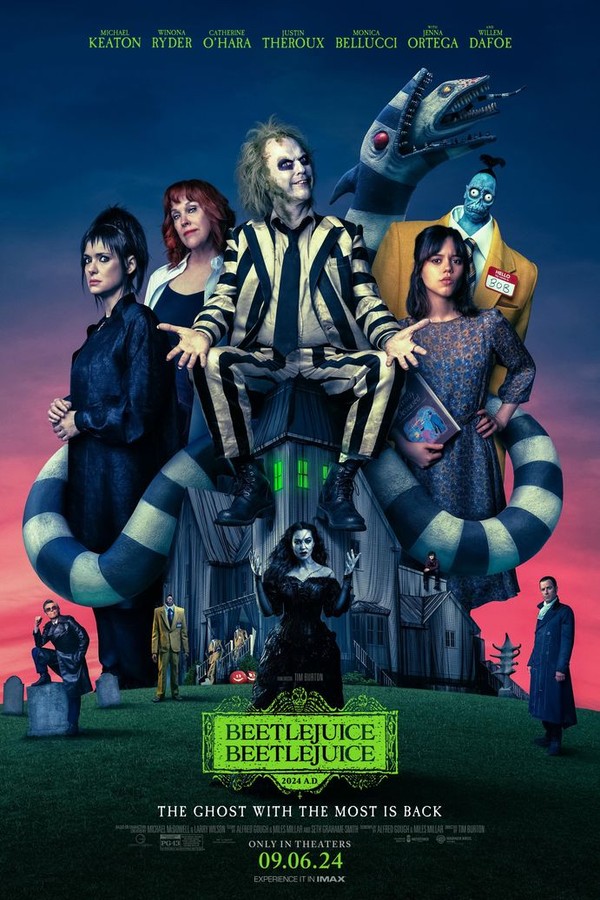 When a family tragedy brings three generations of Deetzes back to their historic home in Winter River, they find themselves entangled with the mischievous ghost Beetlejuice. Lydia's teenage daughter, Astrid, uncovers a hidden model of the town that awakens Beetlejuice's chaotic presence, plunging their lives into hilarious and hauntingly unexpected chaos. 
