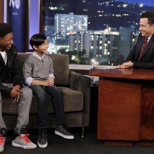Jimmy Kimmel Live, Skylan Brooks (L), Ethan Dizon (C), Jimmy Kimmel (R), 'Episode 140', Season 11, Ep. #141, 10/22/2013, ©ABC