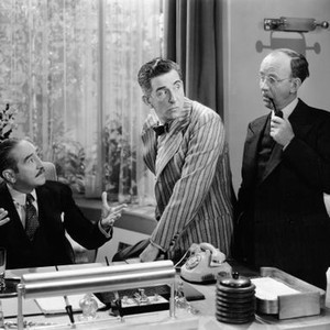 THAT'S RIGHT - YOU'RE WRONG, from left, Adolphe Menjou, Edward Everett Horton, Hobart Cavanaugh, 1939