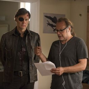 The Walking Dead, David Morrissey (L), Gregory Nicotero (R), 'What Happened and What's Going On', Season 5, Ep. #9, 02/08/2015, ©AMC