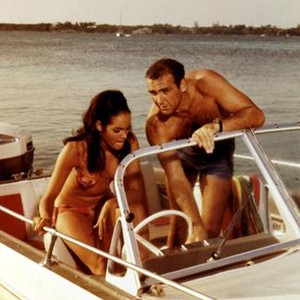 THUNDERBALL, Martine Beswicke, Sean Connery, 1965, boat