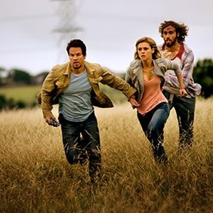 (L-R) Mark Wahlberg as Cade Yeager, Nicola Peltz as Tessa Yeager and T.J. Miller as Lucas Flannery in "Transformers: Age of Extinction." photo 1