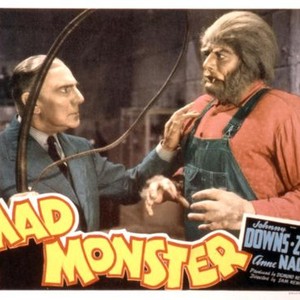 THE MAD MONSTER, George Zucco, Glenn Strange, 1942