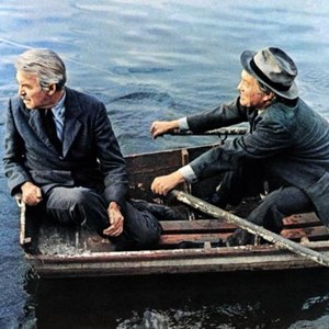 FOOL'S PARADE, from left: James Stewart, Strother Martin, 1971
