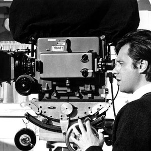 THE LAST PICTURE SHOW, Director Peter Bogdanovich on set, 1971