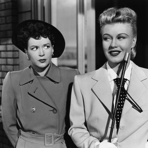 WEEKEND AT THE WALDORF, from left, Rosemary DeCamp, Ginger Rogers, 1945