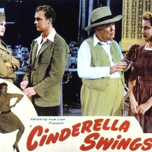 CINDERELLA SWINGS IT, from left, Gloria Warren, (also below), Dick Hogan,  Guy Kibbee, (as Scattergood Baines), Helen Parrish, 1943