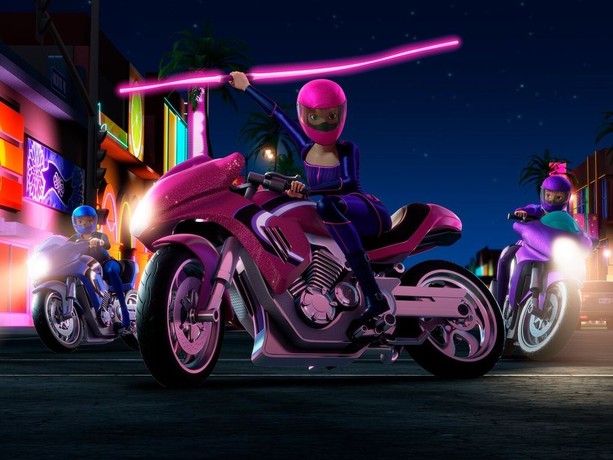 Barbie spy squad secret agent motorcycle shop