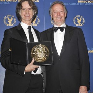 Jay Roach, Peter Fonda in the press room for The 65th Annual Directors Guild of America (DGA) Award - Press Room, Ray Dolby Ballroom at Hollywood & Highland, Los Angeles, CA February 2, 2013. Photo By: Elizabeth Goodenough/Everett Collection