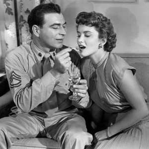 BATTLE ZONE, from left: Stephen McNally, Linda Christaian, 1952