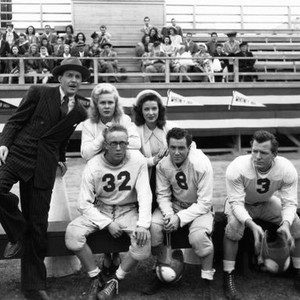 HIGH SCHOOL HERO, back, from left, Douglas Fowley, June Preisser, Noel Neill; front, from left, Warren Mills, Freddie Stewart,  1946