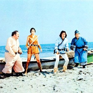 MARCO, Zero Mostel (left), Desi Arnaz Jr. (right of center), 1973