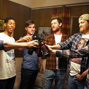 (L-R) Hunter Cope as Mailer, Alphonso McAuley as Paul, Finn Wittrock as Spencer Koll, Matt O'Leary as Toad, Joe Massingill as Howie and Jared Abrahamson as Cooper Koll in "The Submarine Kid." photo 4