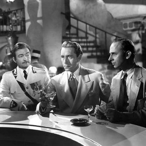 CASABLANCA, Claude Rains, Paul Henreid, John Qualen, 1942