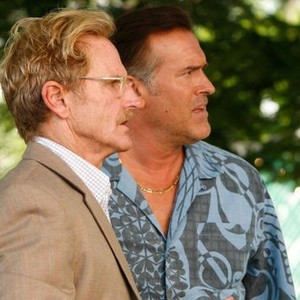 Burn Notice, Jere Burns (L), Bruce Campbell (R), 'Dead to Rights', Season 5, Ep. #12, 09/08/2011, ©USA