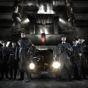 IRON SKY, Udo Kier (to the right of car, adjusting glove), 2012. ph: Mika Orasmaa/©Walt Disney Studios Motion Pictures Finland