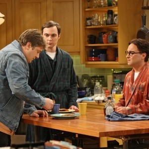 The Big Bang Theory, Lance Barber (L), Jim Parsons (C), Johnny Galecki (R), 'The Speckerman Recurrence', Season 5, Ep. #11, 12/08/2011, ©CBS