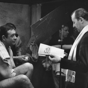 THUNDERBALL, foreground from left: Sean Connery, director Terence Young, on set, 1965 thunderball1965-fsct11(thunderball1965-fsct11)