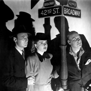 THE PHANTOM OF 42ND STREET, Dave O'Brien, Kay Aldridge, Alan Mowbray, 1942