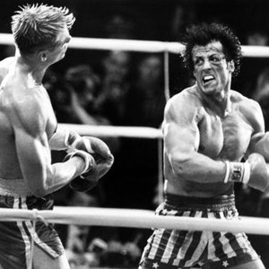ROCKY IV, Sylvester Stallone, Dolph Lundgren, 1985