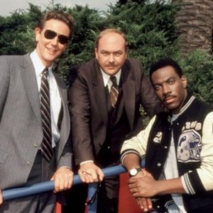BEVERLY HILLS COP, Judge Reinhold, John Ashton, Eddie Murphy, 1984. ©Paramount