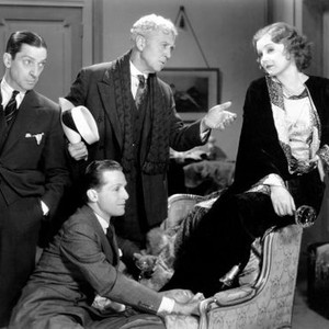 THE DEVIL'S HOLIDAY, Ned Sparks, Morgan Farley (sitting), Hobart Bosworth, Nancy Carroll, 1930