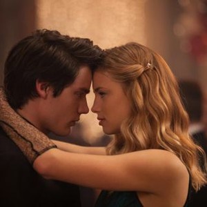 VAMPIRE ACADEMY, from left: Dominic Sherwood, Lucy Fry, 2014. ph: Laurie Sparham/©Weinstein Company