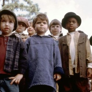 THE LITTLE RASCALS, (front row) Courtland Mead, Travis Tedford,  Kevin Jamal Woods, Zachary Mabry; second row, middle, glasses: Jordan Warkol, 1994. ©Universal Pictures