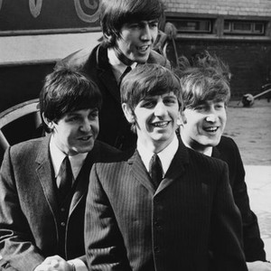 A HARD DAY'S NIGHT, front from left: Paul McCartney, Ringo Starr, John Lennon, George Harrison (rear), 1964, hardaysnight1964-fsct12(hardaysnight1964-fsct12)