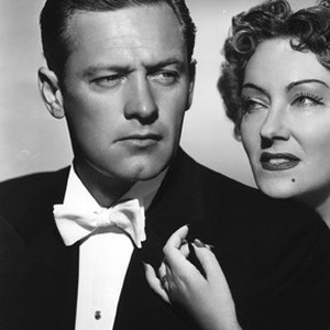 (L-R) William Holden as Joe Gillis and Gloria Swanson as Norma Desmond in "Sunset Boulevard."