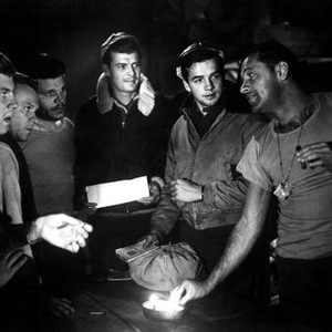 STALAG 17, Peter Graves, Richard Erdman, Neville Brand, William Holden, 1953, preparing for escape