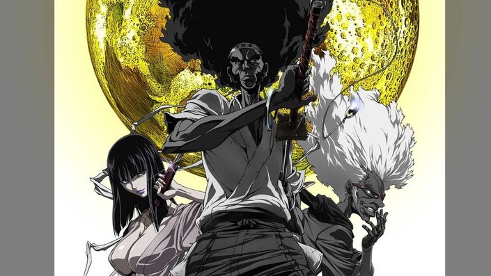 Afro shop samurai anime