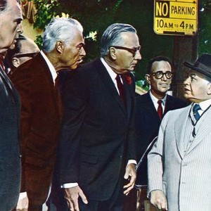 GOOD NEIGHBOR SAM, from left: Neil Hamilton, Tristram Coffin, Edward Andrews, Robert Q. Lewis, Edward G. Robinson, 1964