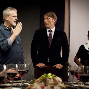 Hannibal, Guillermo Navarro (L), Mads Mikkelsen (R), 'Sorbet', Season 1, Ep. #6, 05/09/2013, ©NBC