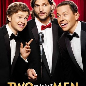 Two and a Half Men, Angus T. Jones (L), Ashton Kutcher (C), Jon Cryer (R), 'Season 9', 09/19/2011, ©CBS