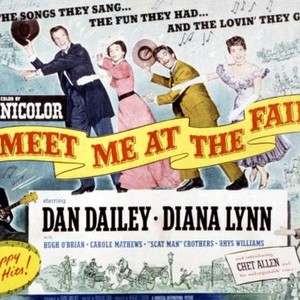 MEET ME AT THE FAIR, Scatman Crothers, Dan Dailey, Diana Lynn, Hugh O'Brian, Carole Mathews, Chet Allen, 1953