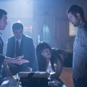 Banshee, from left: Ben Cross, Christos Vasilopoulos, Ivana Milicevic, Antony Starr, 'Bullets and Tears', Season 2, Ep. #10, 03/14/2014, ©HBO