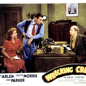 THE WRECKING CREW, Jean Parker, Richard Arlen, Esther Dale, 1942