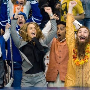 Verne Troyer, Jessica Alba, Manu Narayan and Mike Myers in "The Love Guru"