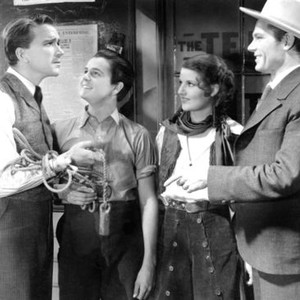 BATTLE OF GREED, from left: James Bush, Jimmy Butler, Gwynne Shipman, Tom Keene, 1937