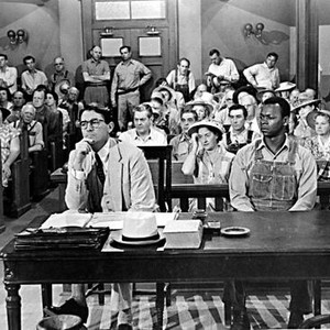 TO KILL A MOCKINGBIRD, Gregory Peck, Brock Peters,  in the courtroom, 1962