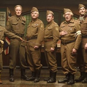 DAD'S ARMY, from left: Toby Jones, Bill Nighy, Tom Courtenay, Bill Paterson, Michael Gambon, Blake Harrison, Daniel Mays, 2016. ph: Alex Bailey/©Universal Pictures
