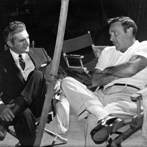 SINCERELY YOURS, Liberace, director Gordon Douglas, on-set, 1955